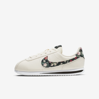 Nike Cortez Basic Vintage Floral - Sneakers - Hvide/Pink/Sort | DK-16912